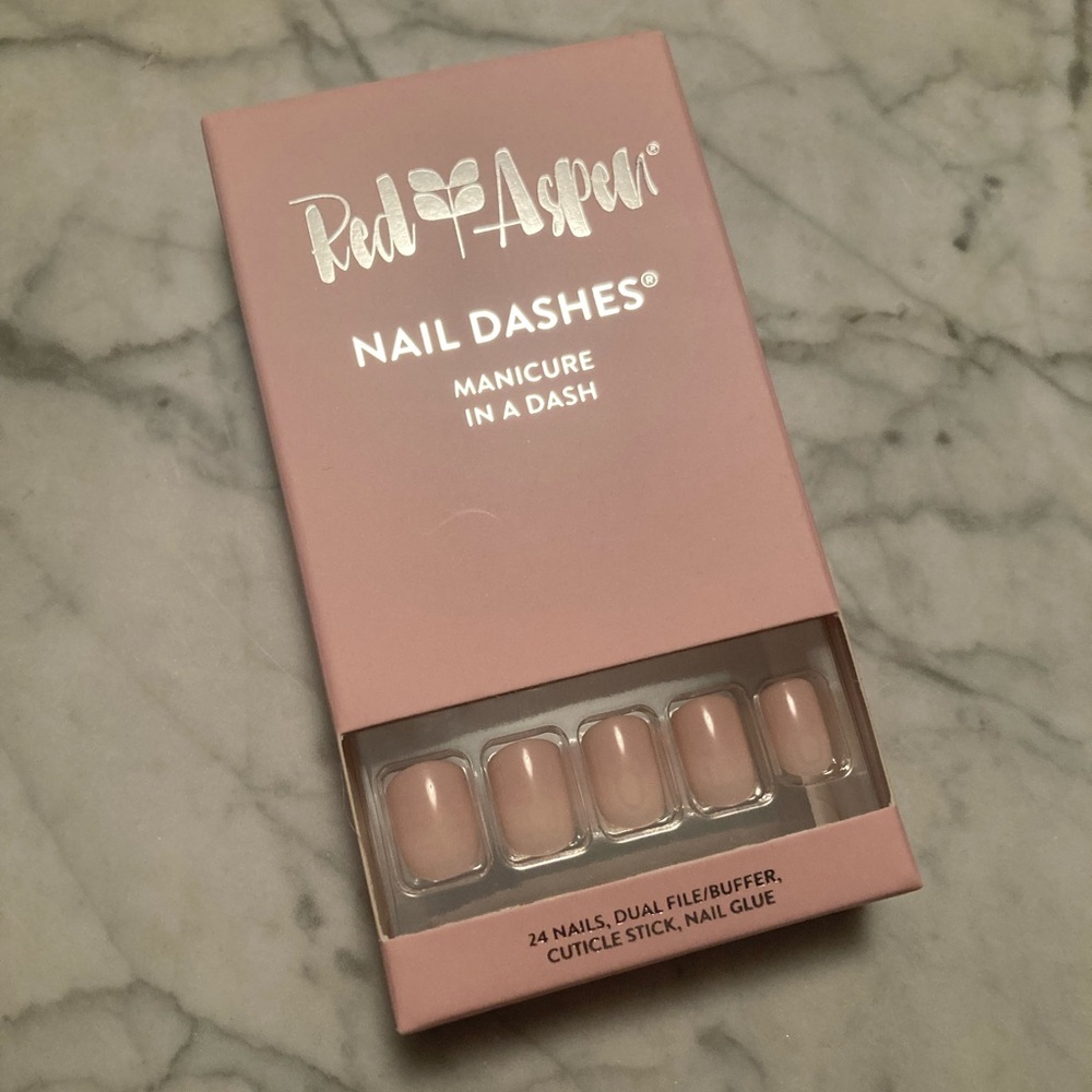 Blush Red Aspen Nails